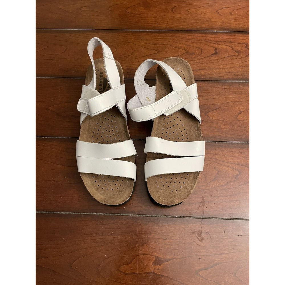 Spring‎ Step White Strappy Sandals